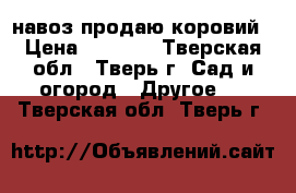 навоз продаю коровий › Цена ­ 2 000 - Тверская обл., Тверь г. Сад и огород » Другое   . Тверская обл.,Тверь г.